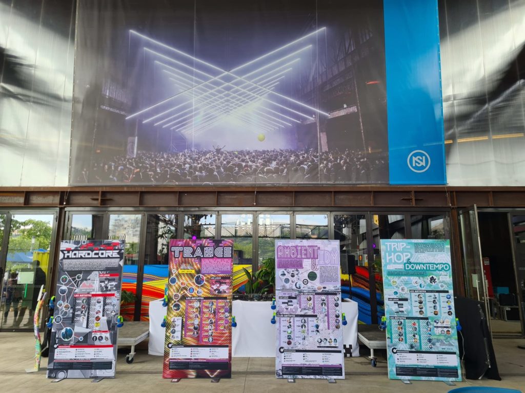 Photos des Panneaux de l'exposition pendant les Nuits Sonores